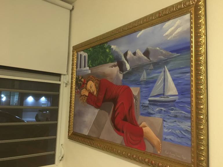 Original Modernism Women Painting by Carlos Ewray Torres