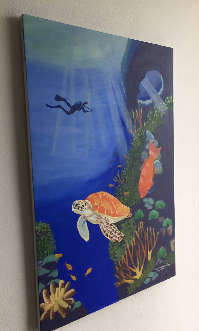 Original Realism Nature Painting by Carlos Ewray Torres