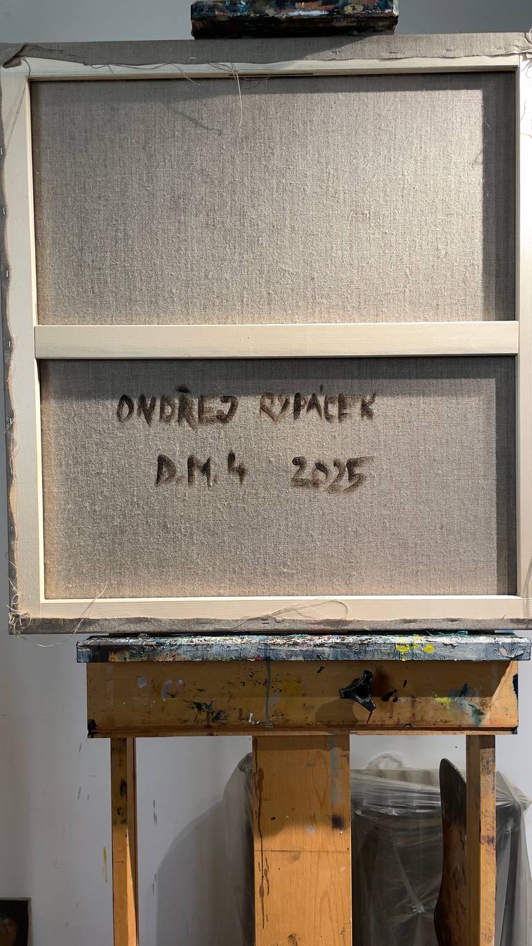 Original Abstract Expressionism Abstract Painting by Ondrej Rypacek