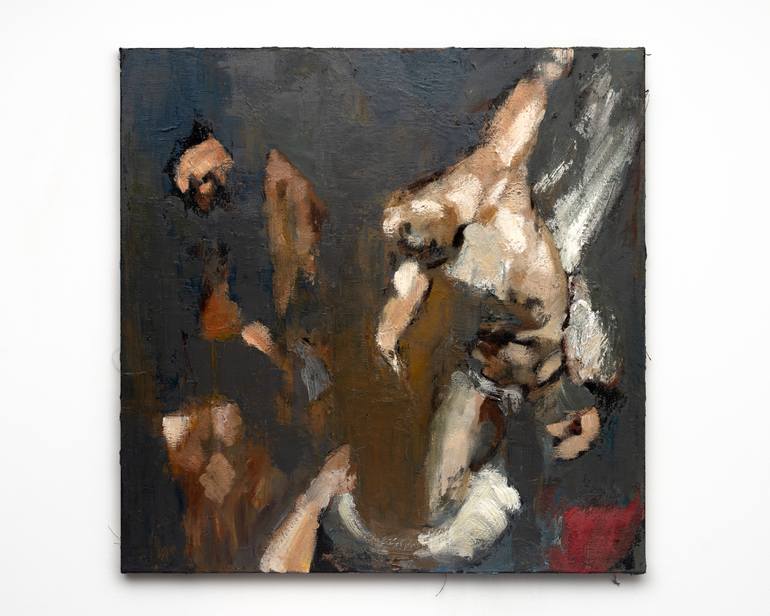 Original Baroque People Painting by Ondrej Rypacek