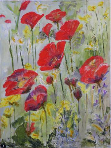 Print of Impressionism Floral Paintings by Marie Larraine Weir