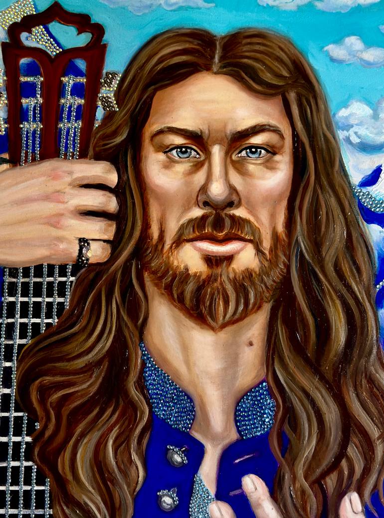 Original Figurative Music Painting by Alevtina Caravona