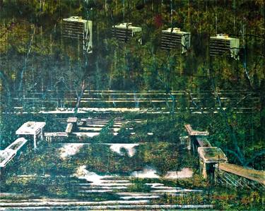 Original Surrealism Landscape Painting by Sarah Savage
