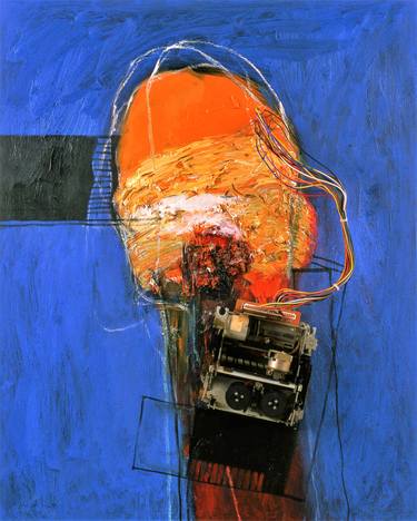 Original Expressionism Portrait Painting by Filippos Manos