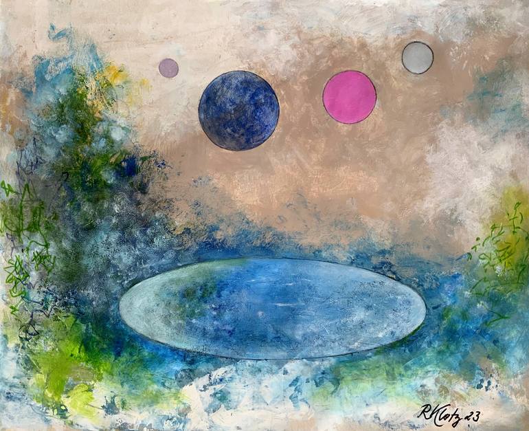 Original Abstract Paintings by Roswitha Klotz