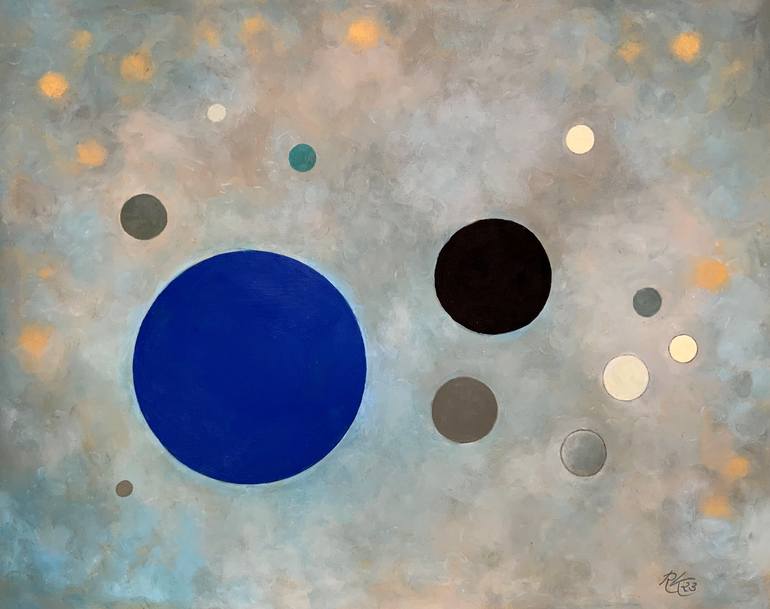 Original Abstract Expressionism Abstract Paintings by Roswitha Klotz