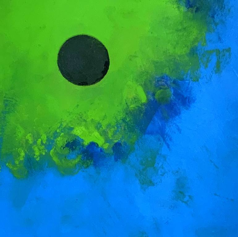 Original Abstract Expressionism Abstract Painting by Roswitha Klotz