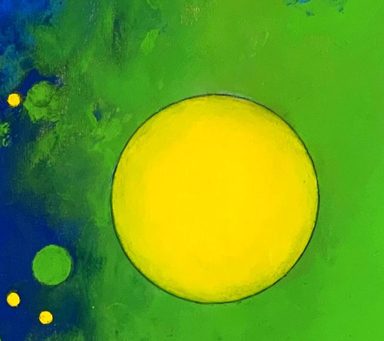 Original Abstract Expressionism Abstract Painting by Roswitha Klotz