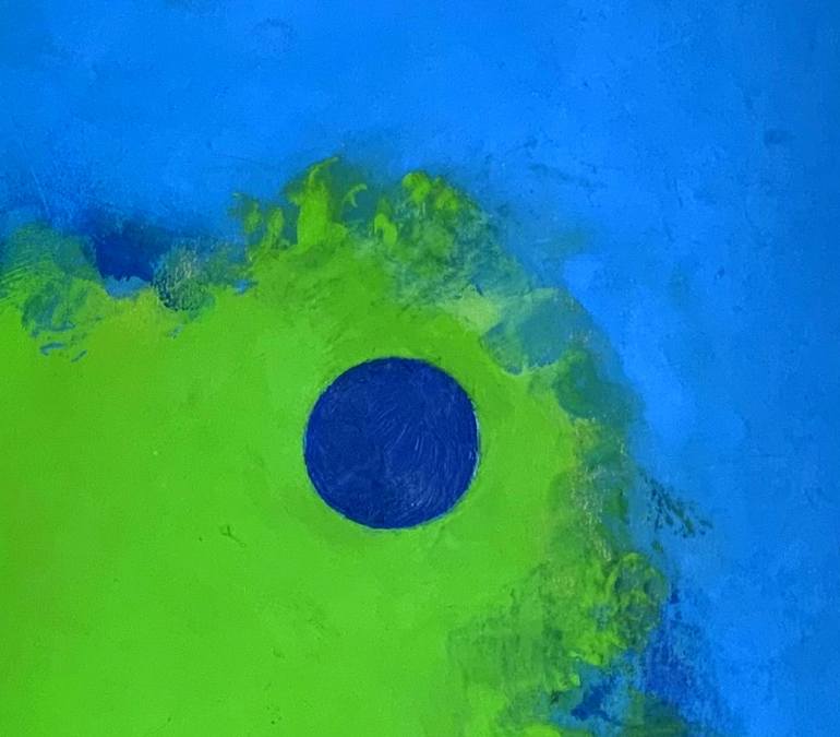 Original Abstract Expressionism Abstract Painting by Roswitha Klotz