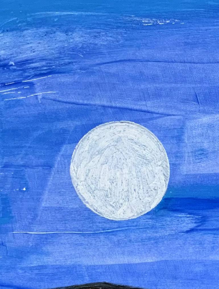 Original Abstract Expressionism Abstract Painting by Roswitha Klotz