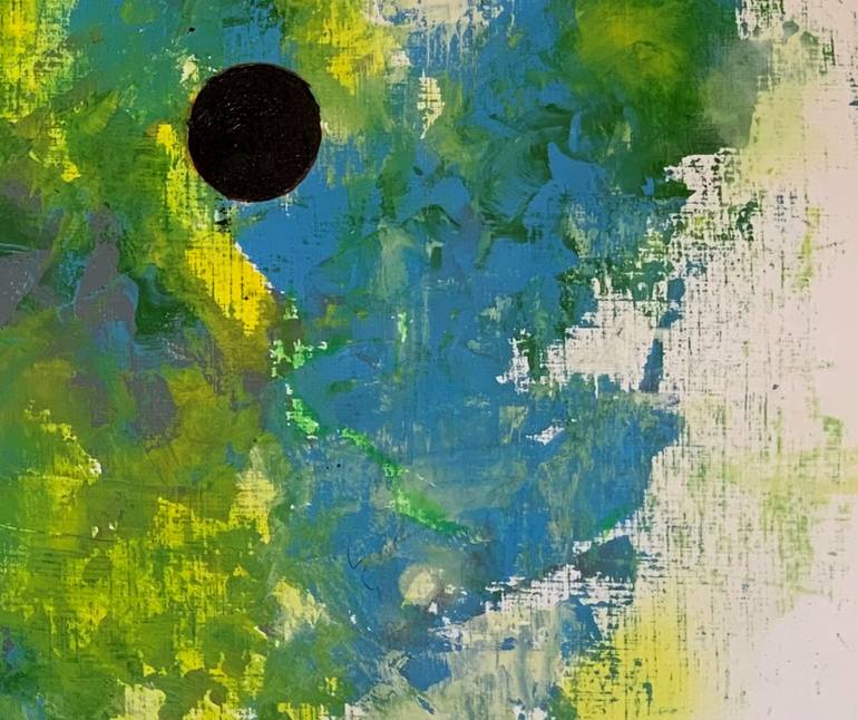 Original Abstract Expressionism Abstract Painting by Roswitha Klotz