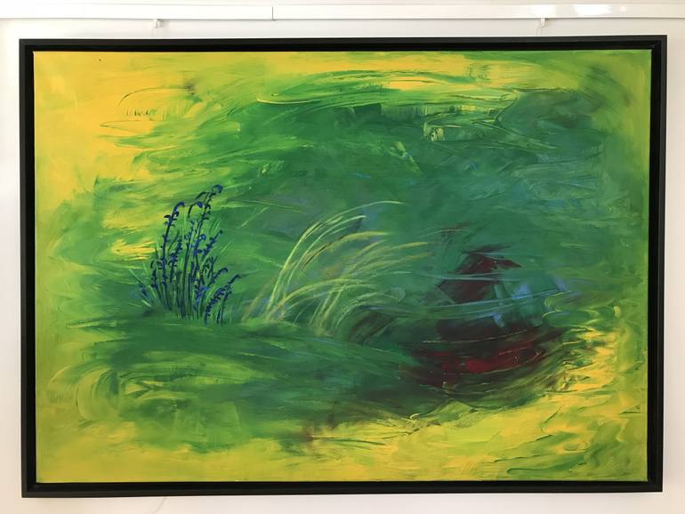 Original Abstract Painting by Roswitha Klotz