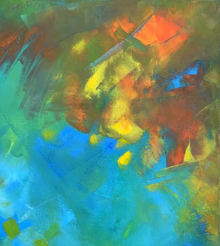 Original Abstract Painting by Roswitha Klotz