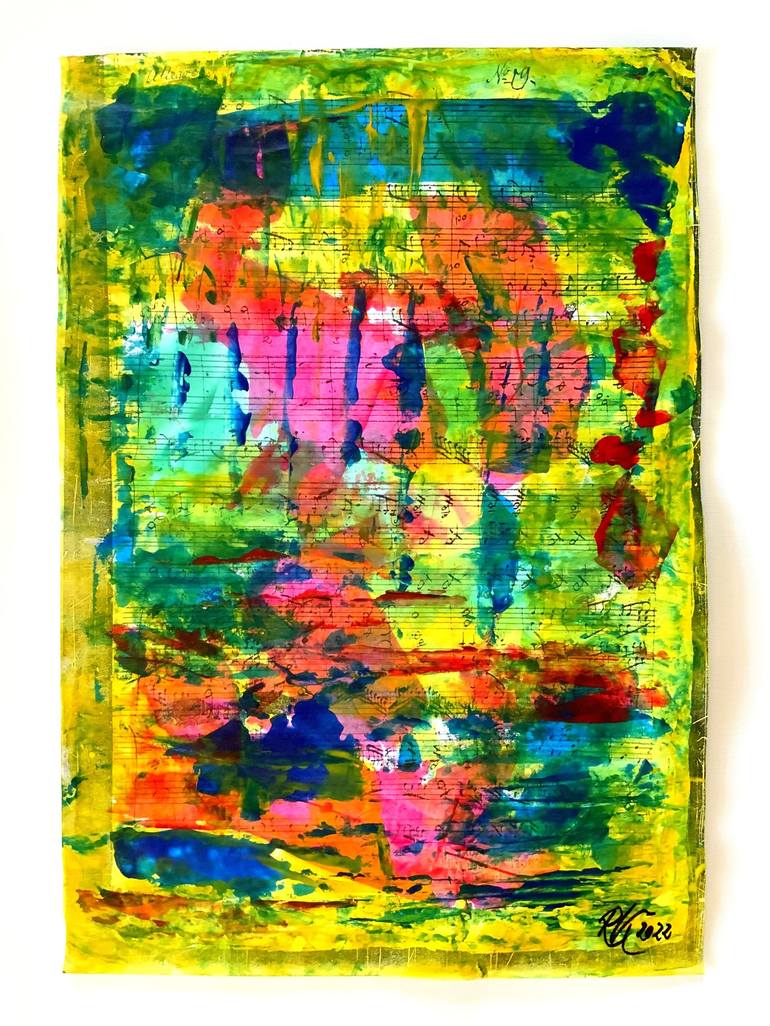 Original Abstract Painting by Roswitha Klotz