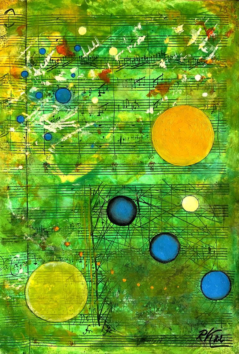 Original Abstract Paintings by Roswitha Klotz