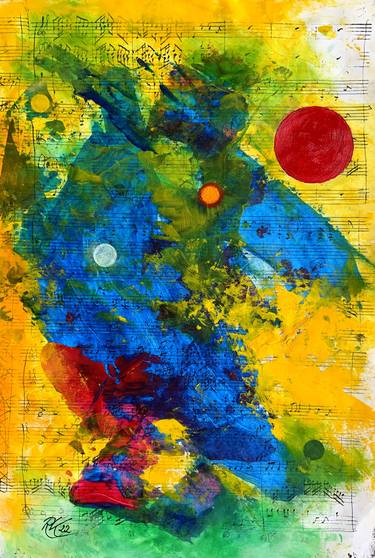Original Abstract Paintings by Roswitha Klotz