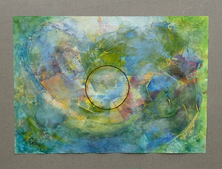 Original Abstract Painting by Roswitha Klotz