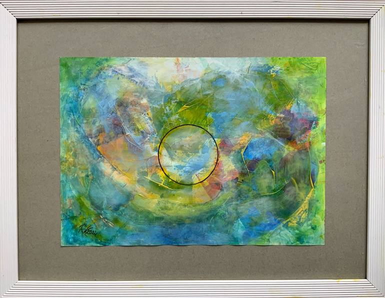 Original Abstract Painting by Roswitha Klotz