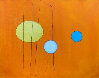 Original Minimalism Abstract Paintings by Roswitha Klotz