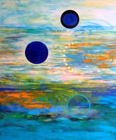 Original Abstract Paintings by Roswitha Klotz