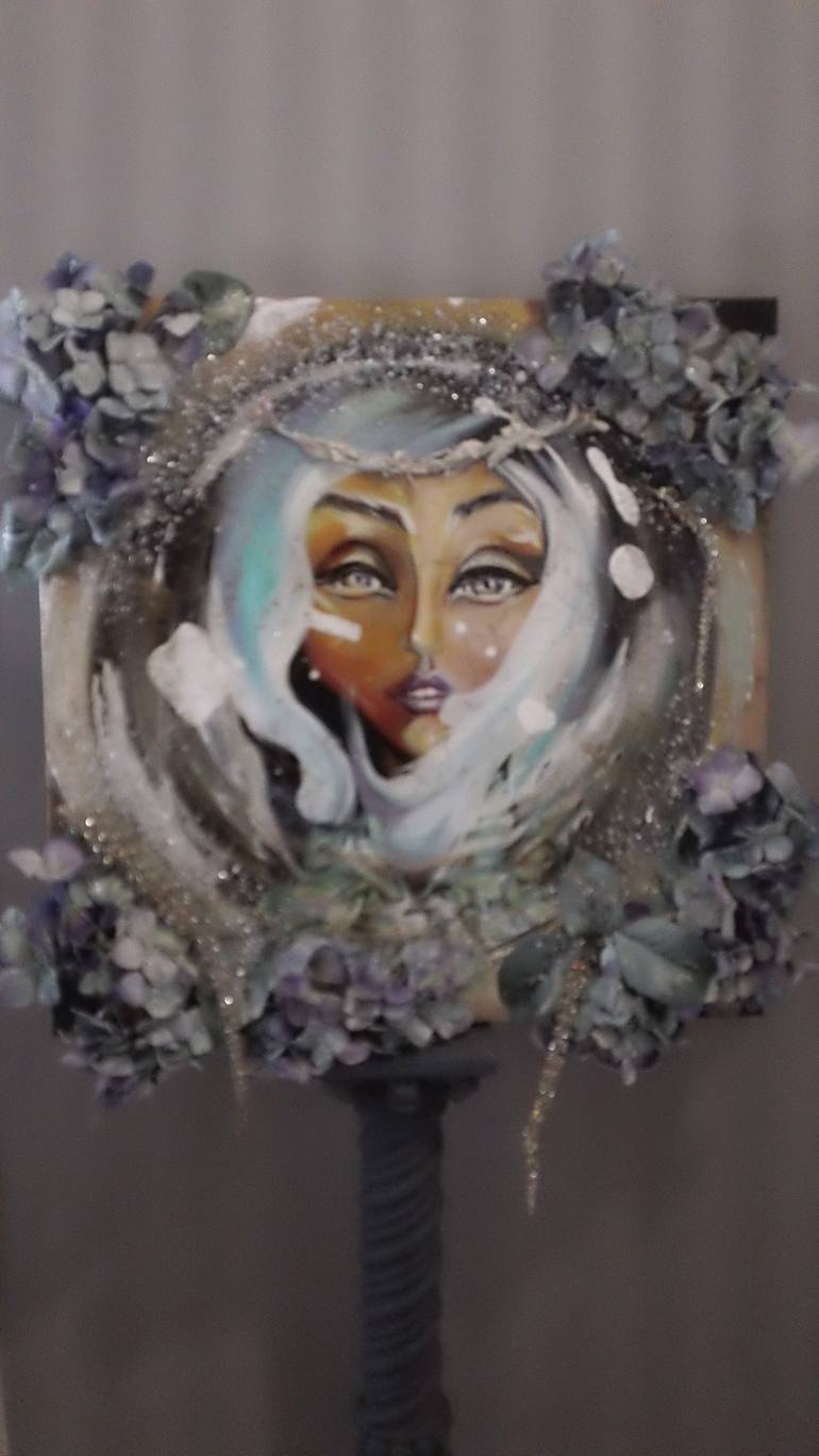 Original Surrealism Women Painting by JODIE MINEAR