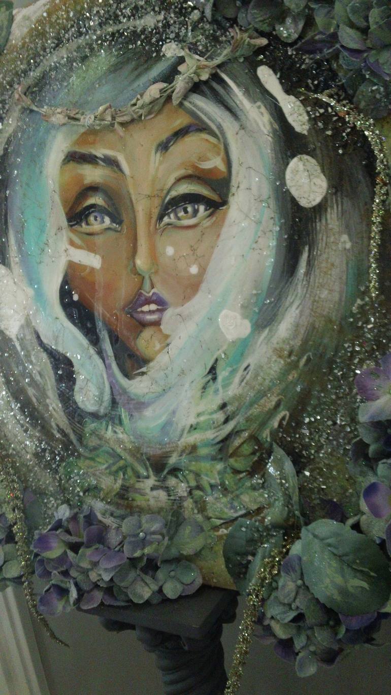 Original Surrealism Women Painting by JODIE MINEAR