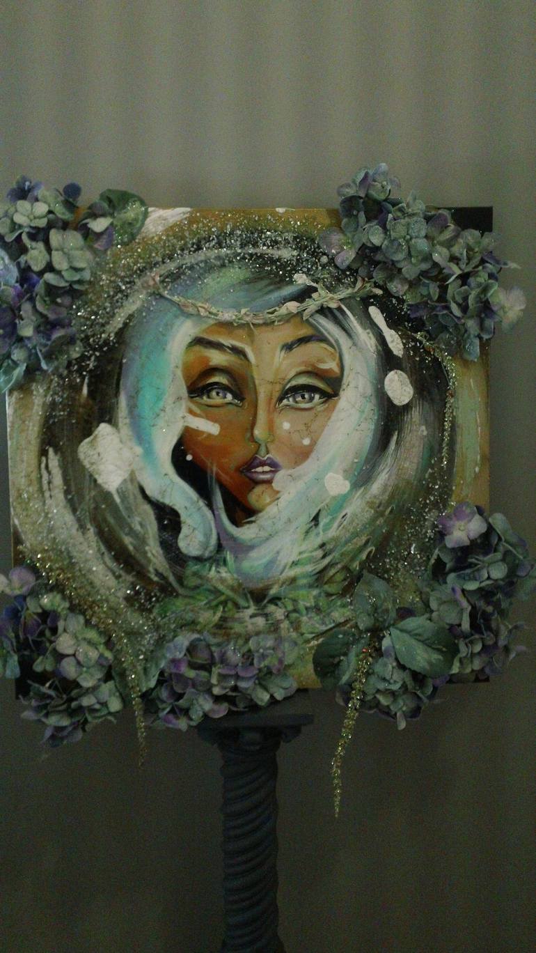 Original Surrealism Women Painting by JODIE MINEAR