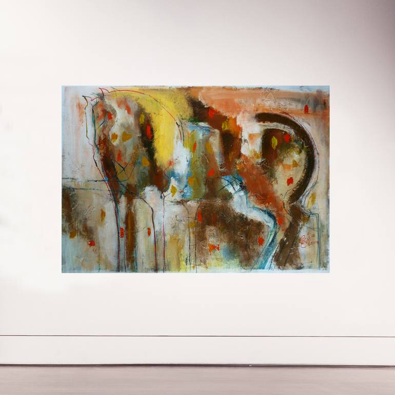 Original Abstract Expressionism Abstract Painting by Bruno Garcia