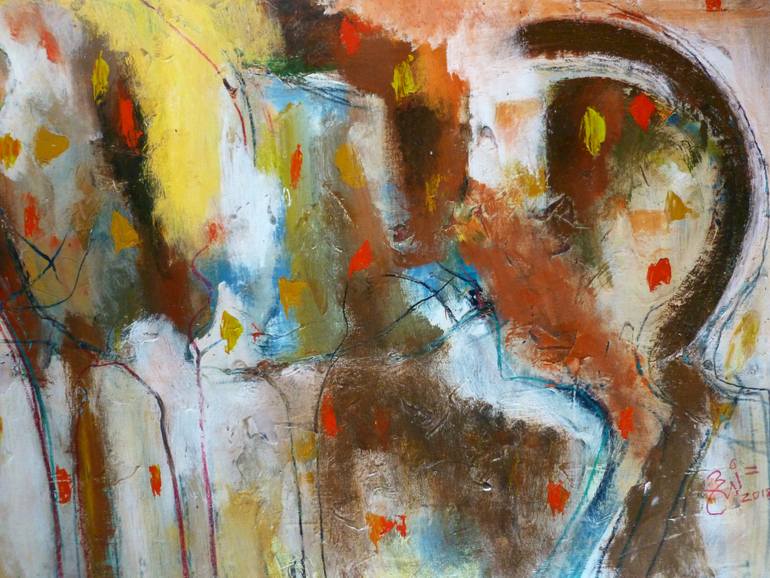 Original Abstract Expressionism Abstract Painting by Bruno Garcia