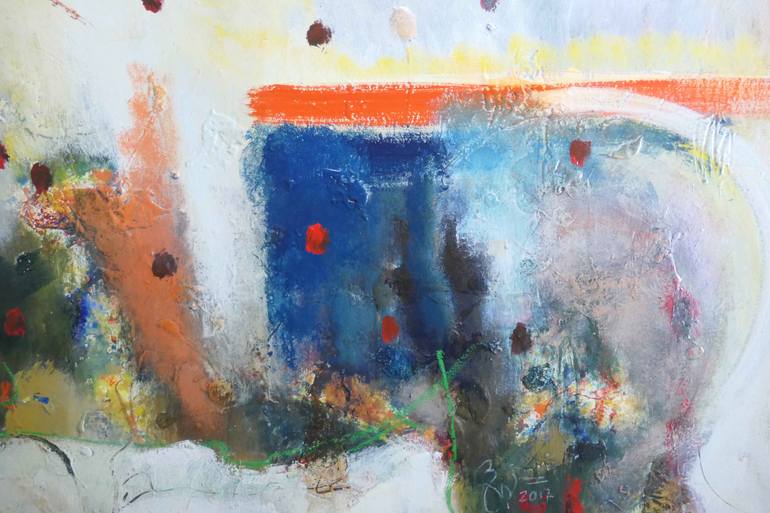 Original Abstract Expressionism Abstract Painting by Bruno Garcia