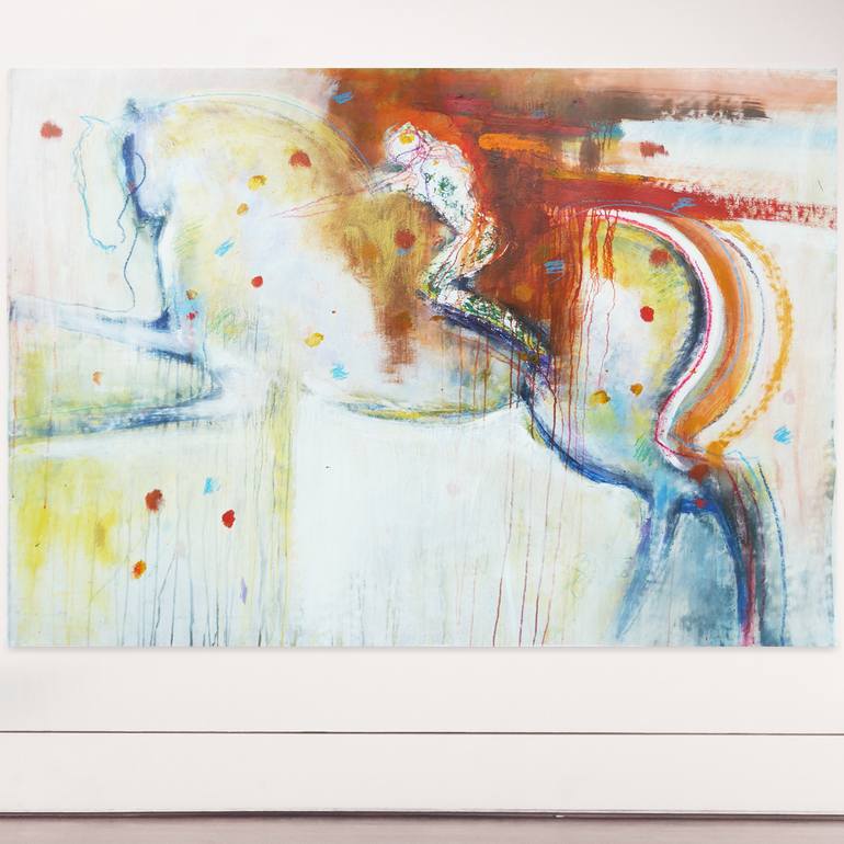 Original Abstract Expressionism Abstract Painting by Bruno Garcia