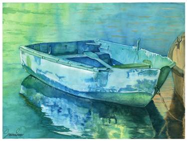 Print of Boat Paintings by Sonserae Leese