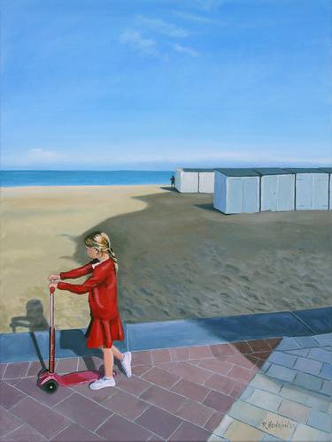 Original Beach Paintings by Roland Henrion