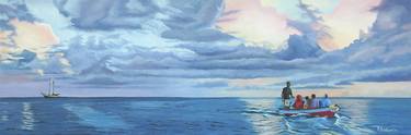 Original Realism Seascape Painting by Roland Henrion