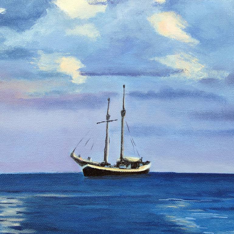 Original Realism Seascape Painting by Roland Henrion