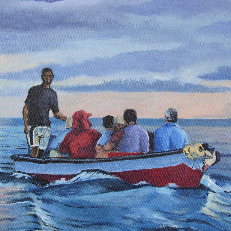 Original Realism Seascape Painting by Roland Henrion