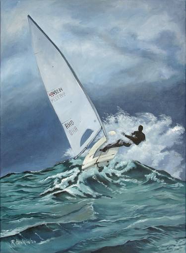Original Realism Seascape Paintings by Roland Henrion