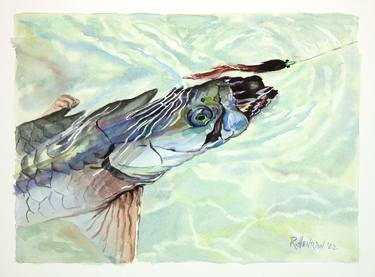 Print of Figurative Fish Paintings by Roland Henrion