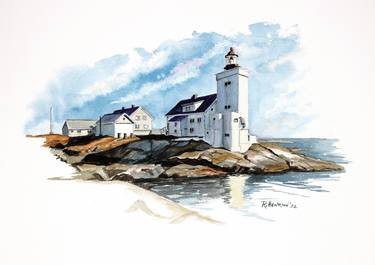 Two-lights Lighthouse, Cape Elizabeth, Maine thumb