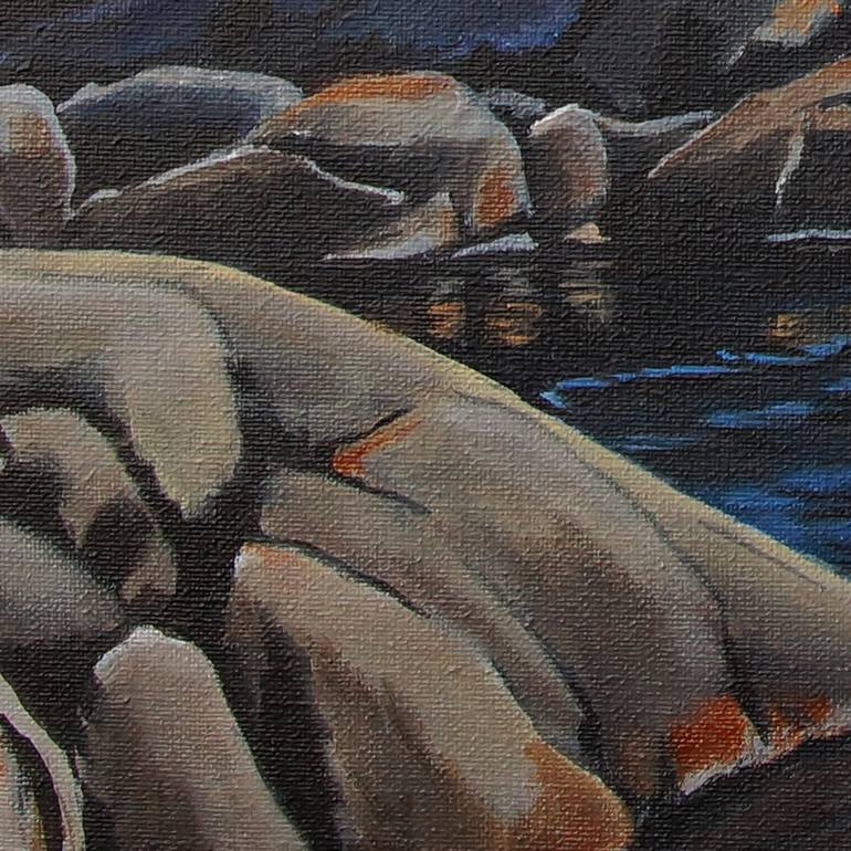 Original Figurative Seascape Painting by Roland Henrion