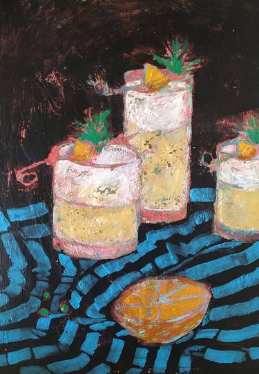 Original Still Life Paintings by Szabina Góré