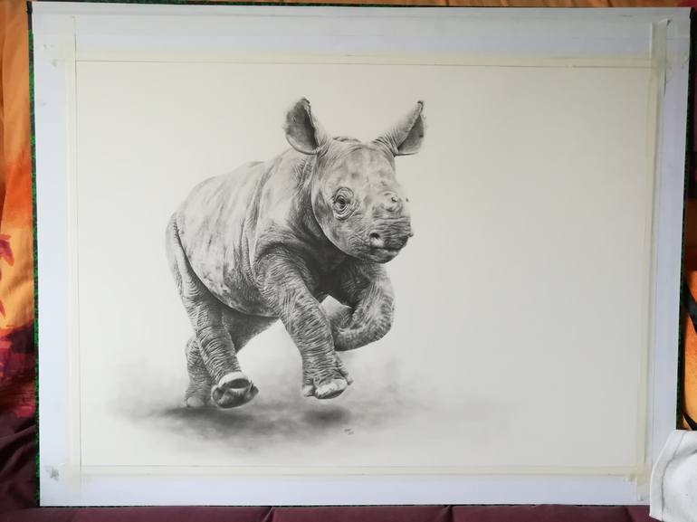 Original Fine Art Animal Drawing by Magali Lapeyre-Mirande