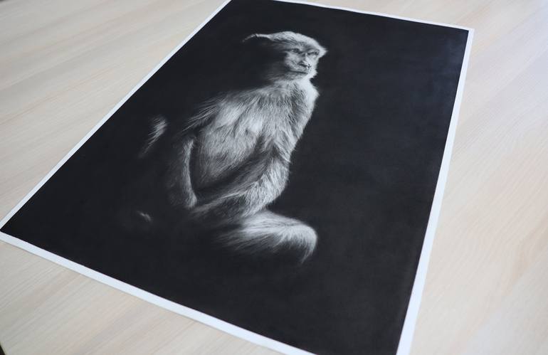 Original Figurative Animal Drawing by Magali Lapeyre-Mirande