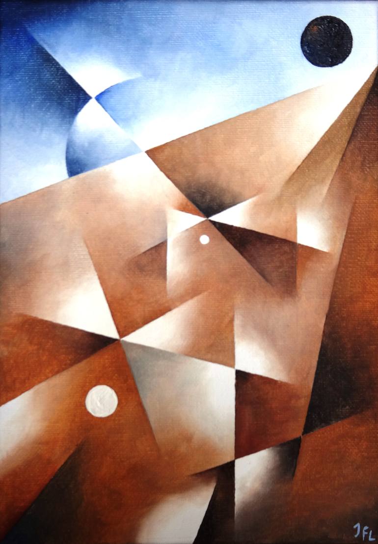 Original Conceptual Abstract Painting by Jean-Francois Laurent