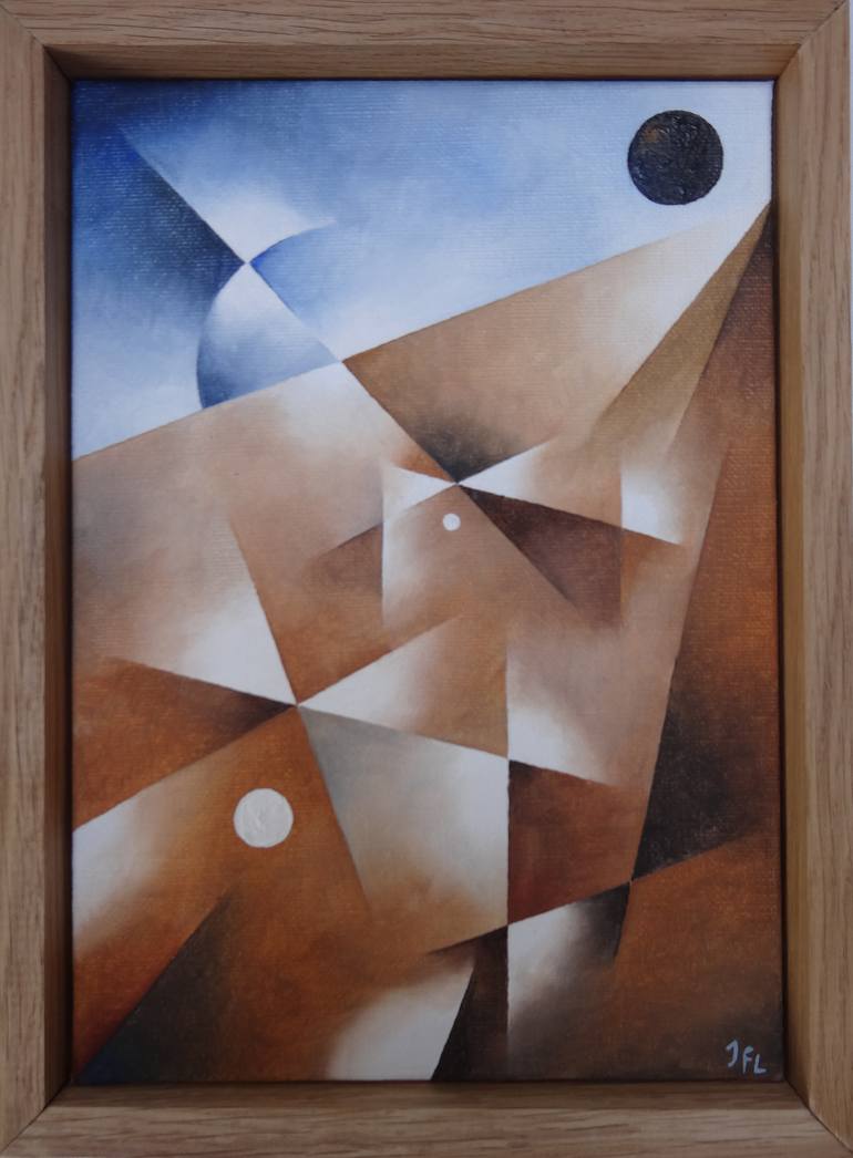 Original Conceptual Abstract Painting by Jean-Francois Laurent
