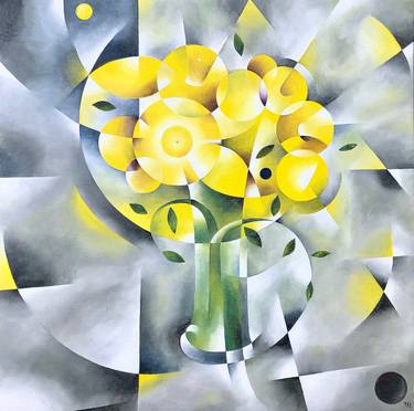 Print of Abstract Floral Paintings by Jean-Francois LAURENT