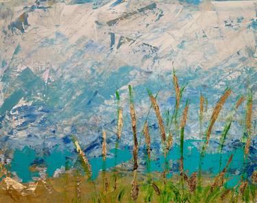 Original Abstract Beach Paintings by Sylvia Gortz