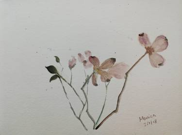 Original Floral Painting by Monica Tong