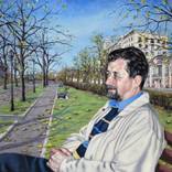 Portrait of the poet Gennady Balashov by Arkadii Shilenko