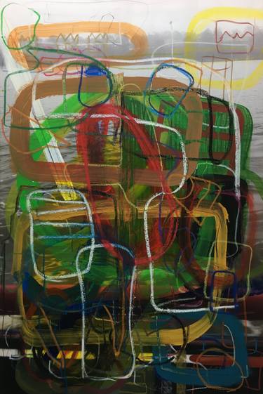 Original Expressionism Abstract Paintings by Rainer Garbe